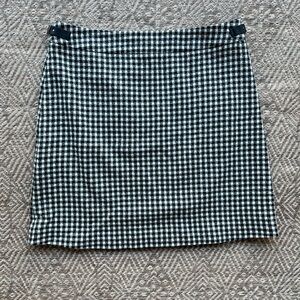 Hugo Boss Vintage Plaid Houndstooth Pencil Skirt Wool Blend Womens Size 10‎ Prep